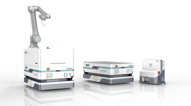 南宫·28WD數位開發的自主式移動機器人（AMR250M），搭配全向輪並結合AI演算法、2D LiDAR、3D攝影機等技術，協助客戶實現產線全自動化